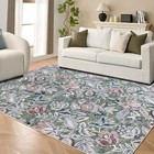 9x12 Large Area Rugs for Living Room,Machine Washable Rug, Non Slip Vintage B.