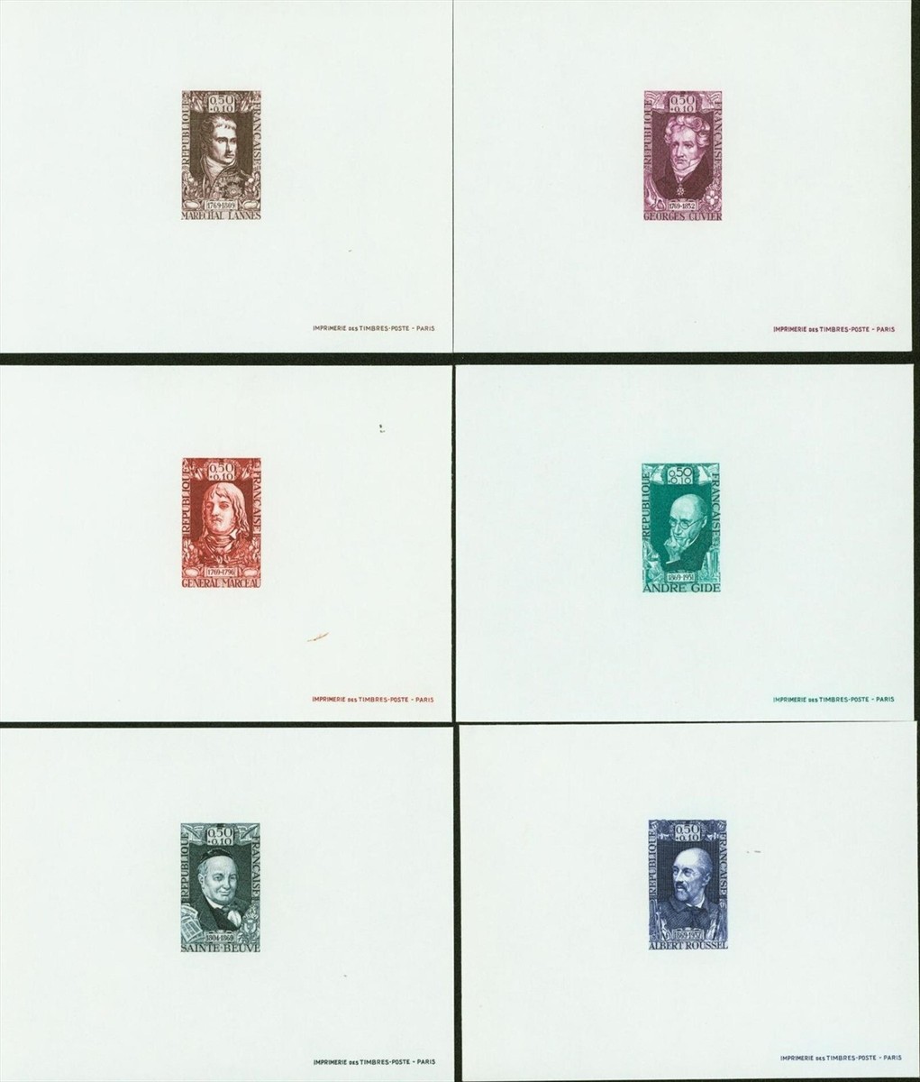 La peinture française ハードカバー France 1969- Luxe sheets. Mi Nr.: 1660/1662+1670/1672