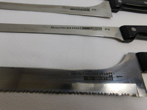 A4 - Ronco Showtime Six Star 5pc Knife Set: #'s 1, 2,3,4,10 - Picture 4 of 6