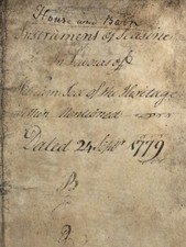 1779 Sasine Deed; Lea & Bannatyne; House & Barn in Wellgate Street, Lanark
