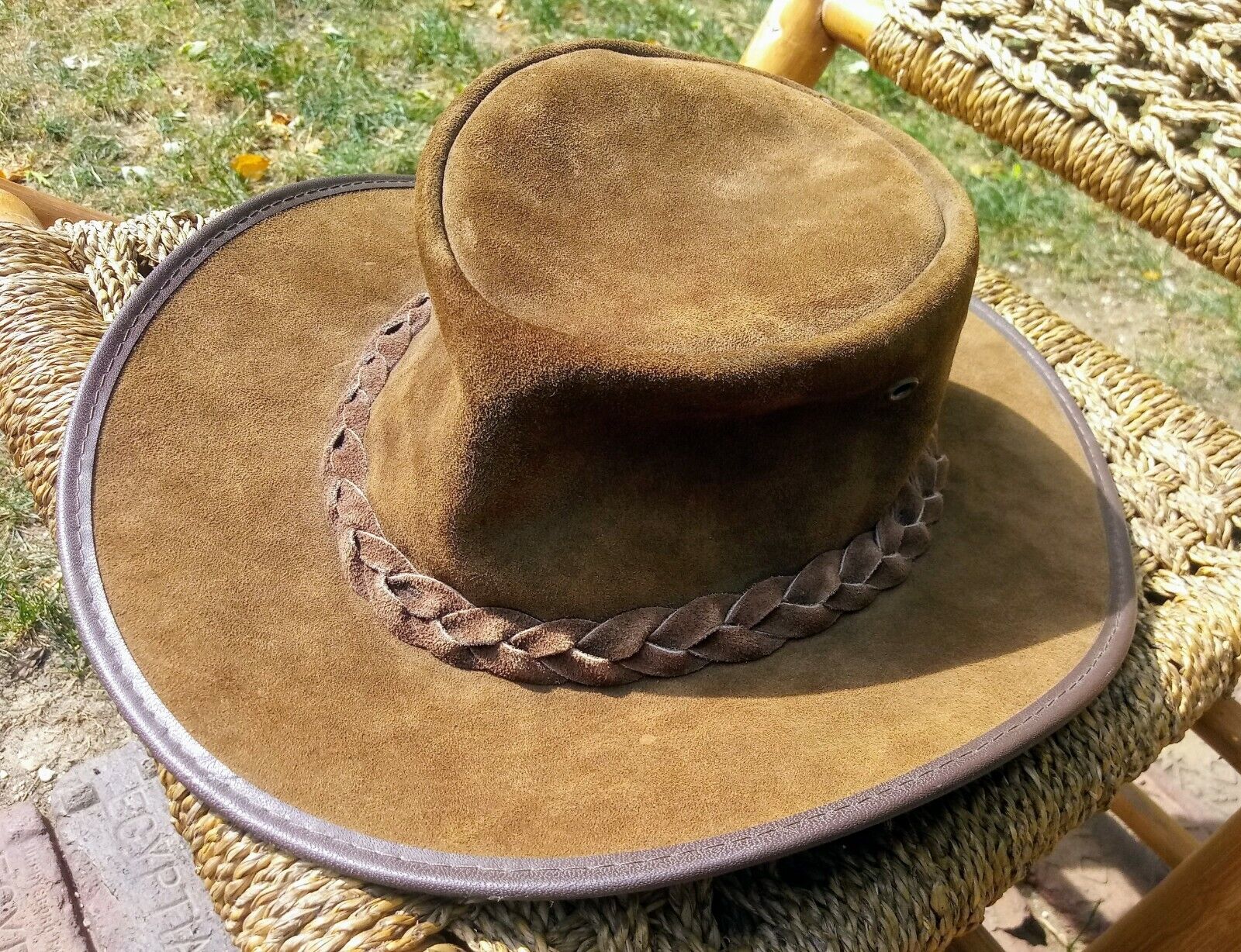 Barmah Hats Squashy Brown Genuine Cattle Leather Made In Australia