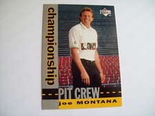 JOE MONTANA SF 49ers KC Chiefs #135 UPPER DECK from the 1994 NASCAR SET PIT CREW