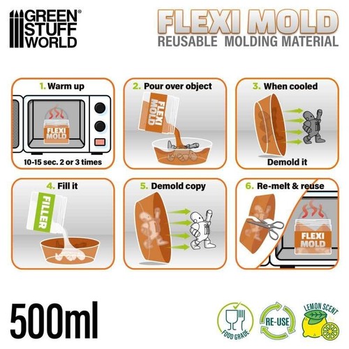 Flexi Mold - Material reutilizable para hacer moldes apto para alimentos - Imagen 2 de 3
