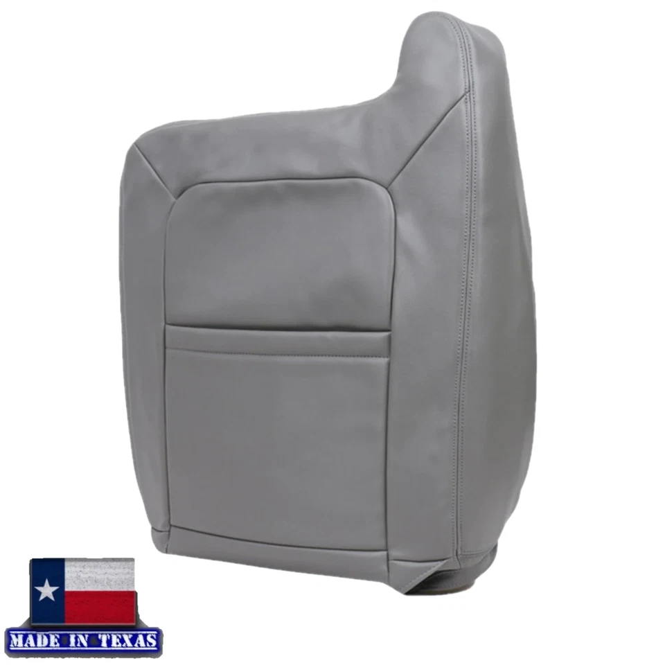 Cubierta de asiento de cuero PU gris dos tonos 2003 2004-2006 para GMC Sierra Yukon Denali Foto 4 de 4