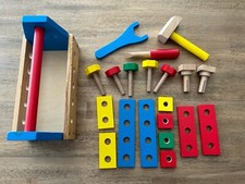 Melissa  Doug Take-Along Tool Kit Wooden Construction Toy