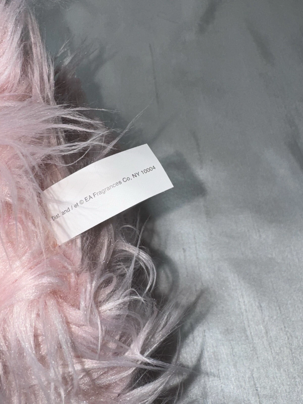 Juicy Couture Pink Peluche Cane Scotty con etichette e borsa trasparente