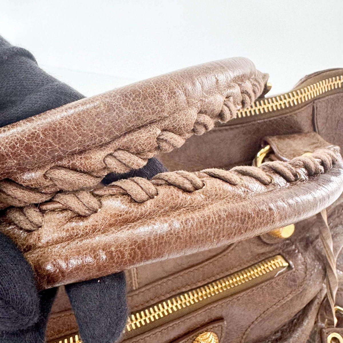バッグ Balenciaga giant city brown BALENCIAGA Giant City Brown Leather Hand Bag | eBay