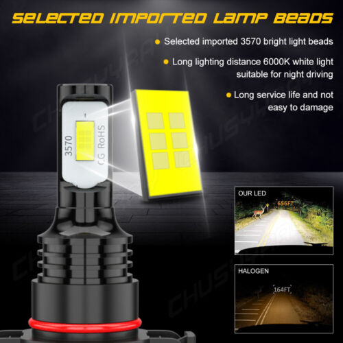 For Jeep Compass 2011-2013 - 6x 6000K LED Headlight Hi/Lo&Fog Bulbs Kit - Foto 17 di 20