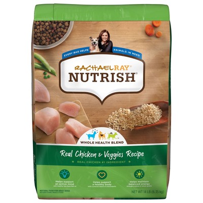 Rachael Ray Nutrish Real Chicken & Veggies Recipe Dry Dog Food, 14 Lb. Bag USA