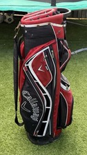 Callaway Chev Org Cart Bag 14-Way Divider, Black/Red/White 🔥
