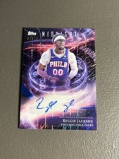 REGGIE JACKSON 2025-26 TOPPS MIDNIGHT STROKE OF MIDNIGHT AUTOGRAPH 1/12 76ers