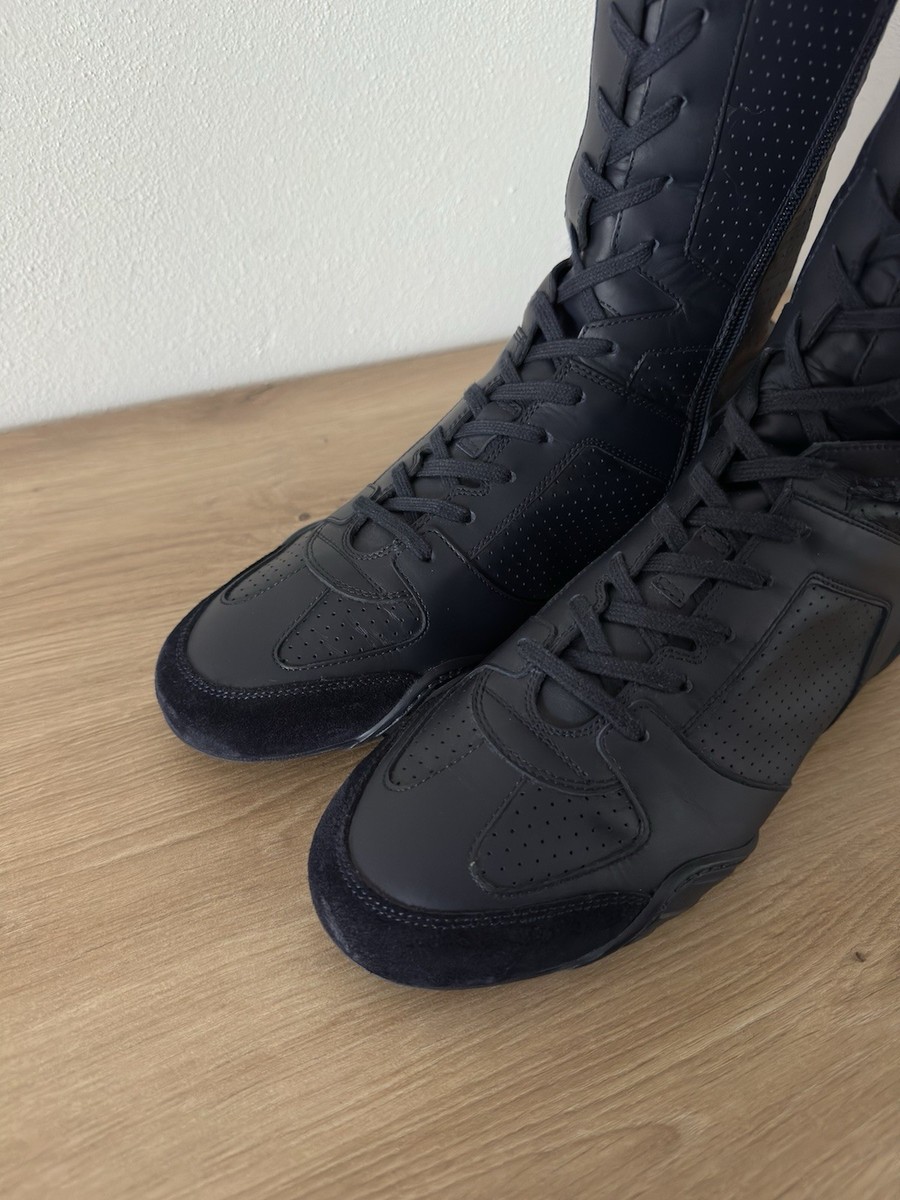 SS 2017 Christian Dior “J'Adior” D-Fence Knee High Lace-Up Leather