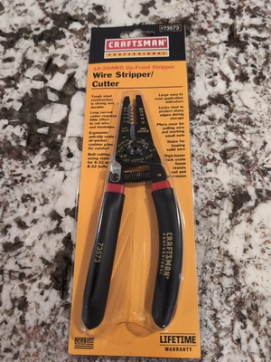 #ad USA Sears Craftsman Professional Wire Stripper Cutter 10 20 AWG #73573 Rare $25.00