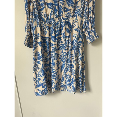 Abito Cabi Athena floreale blu e bianco taglia large nuovo con etichetta - Foto 7 di 12