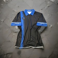 Mopar Logo Polo Pit Shirt Men's Medium Lightweight Work Mechanics Driver Jersey