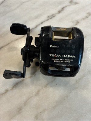 Vintage Team Daiwa TD2Hi Baitcasting Reel Made in Japan Good Used Cond 5 Bearing