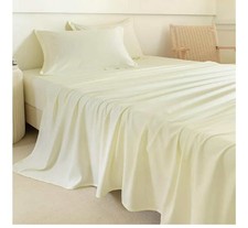 King Sheets Set -4-Piece Ultra-Soft Brushed Microfiber Bedding with Fitted Sh...