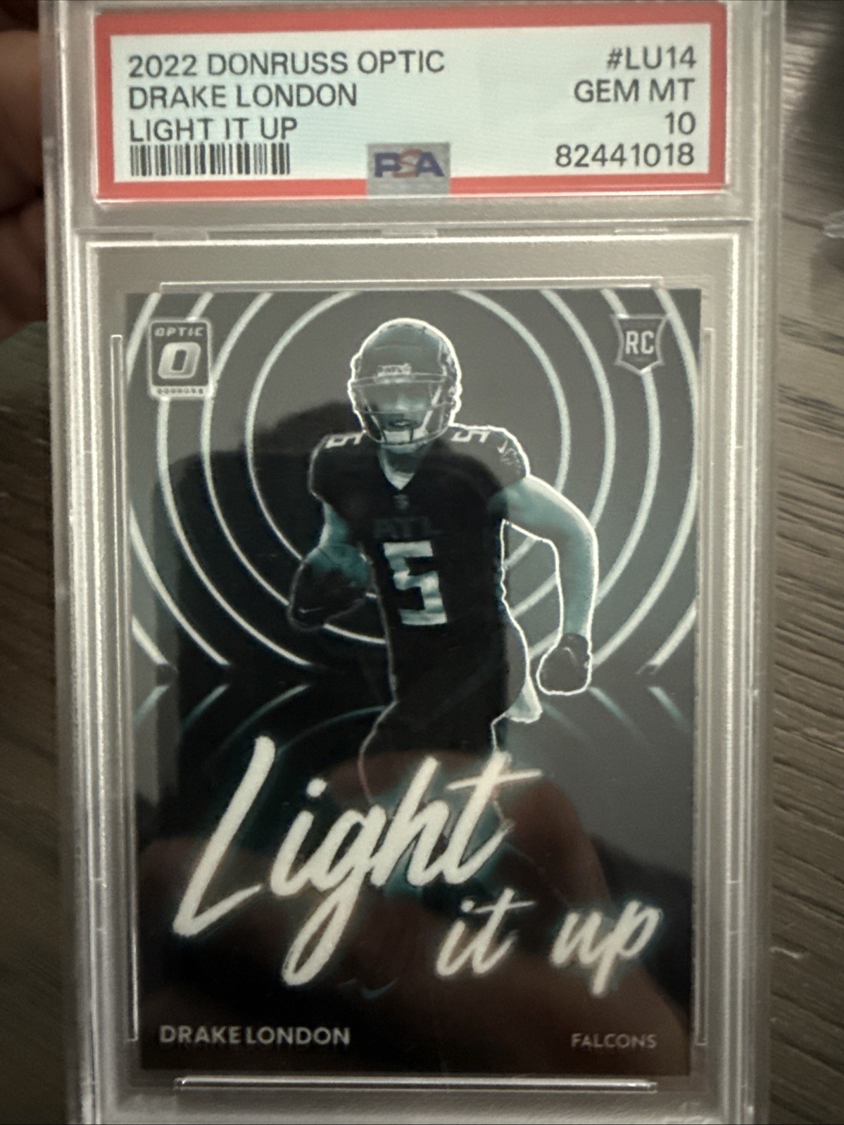 2022 Panini Donruss Optic - Light It Up Drake London #LU-14 (RC)