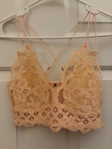 Free People FP One Adella Bralette Peach Small NWT