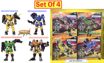 #ad Transformers Wild King Energy Beast Dragknight WKB 11 12 13 14 Set Of 4 New $119.98
