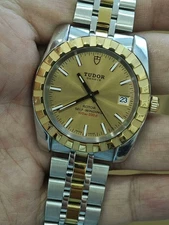 Tudor Classics 21013 Men's Watch Automatic 38mm Gold Dial and 18k-Gold Crown