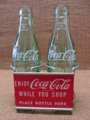 RARE Vintage Coke Bottle Carrier For Shopping Cart RARE FIND Coca-Cola 11552