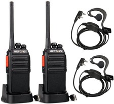 Retevis RT24 Walkie Talkie PMR446 Licensefree Professional Two Way Radio 16 C...