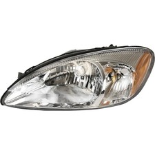 Headlight Halogen Left Driver Clear Lens Chrome Ford Taurus 1F1Z13008AB