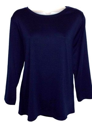 NEU ISLE   TOP QUALITÄT BLAU STRETCH SOFT TOUCH TOP GR. 10/12 # WANNE