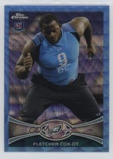 2012 Topps Chrome Blue Wave Refractors Fletcher Cox #BW-82 c6i