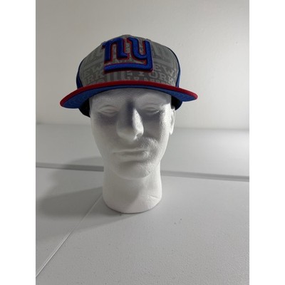 New York Giants Snap Back New Era Hat Red, Gray, and Blue 
