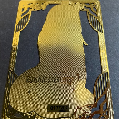 Goddess Story Gold METAL Card - Maiden Party - Serial Number #/200! Bunny Girl - Picture 2 of 6
