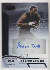 2020 Sage Aspire Black Davion Taylor #ASP-66 Rookie Auto RC