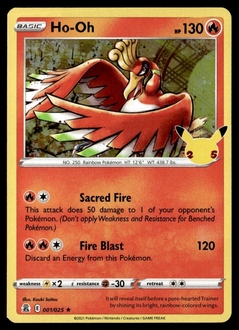 2021 Sword & Shield - Celebrations Ho-Oh Basic/Rare #1