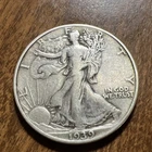 1936 50C Full Rim & Date Walking Liberty Half Dollar  Actual Coin Nice Details