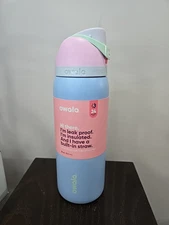 Owala FreeSip Stainless Steel Water Bottle / 32oz / Color: Pastel Palooza
