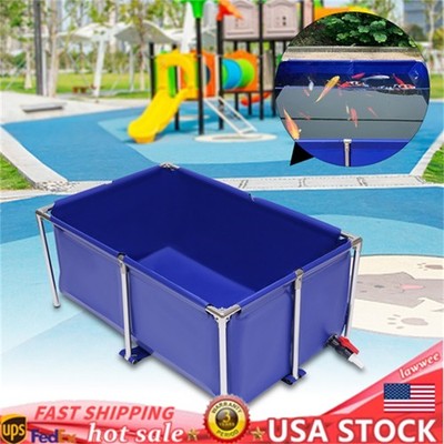 Canvas Fish Pond Aquarium Fish Water Tank Water-proof Coating Koi Breeding Pond