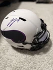 JJ McCarthy Full Size Authentic Autographed Helmet Beckett COA Minnesota Vikings
