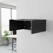 4U Wall Mount Rack - Cold-Rolled Steel, 44lbs Capacity, Cable Managed