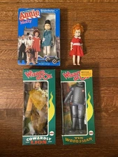 Vintage Knickerbocker & Mego Wizard Of Oz Lot Annie Dolls MIB Sealed Lion TinMan