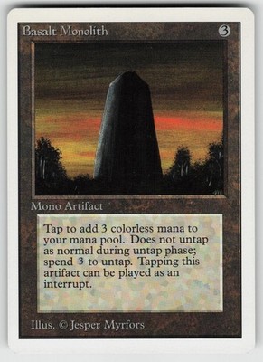 Basalt Monolith Unlimited Edition Uncommon MAGIC: THE GATHERING