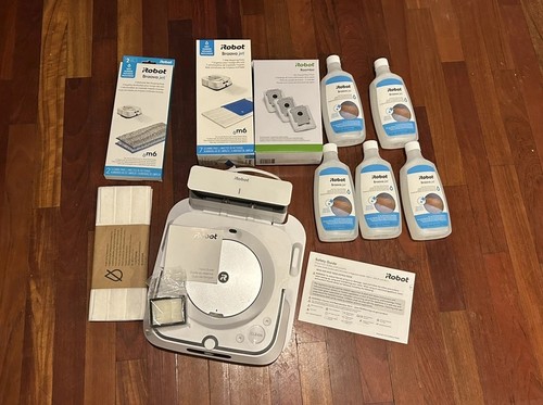 iRobot Braava Jet M6 Ultimate Wi-Fi Connected Robot Mop -White lot 11 items 