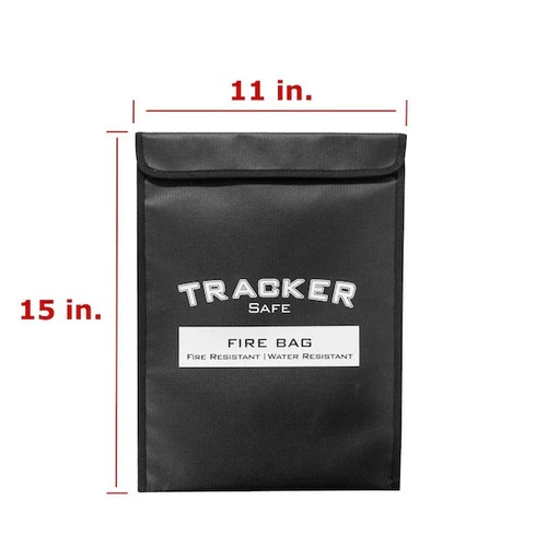 15 in. x 11 in. x .5 in. Fire and Water Resistant Bag for Security Safes Medium - Picture 3 of 7