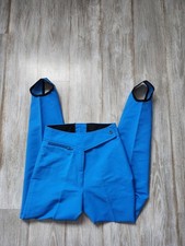 VTG Obermeyer Sport Wool Blend Womens 6R Ski Pants Stirrups Blue Japan Made EUC