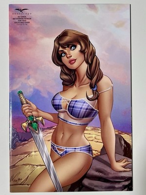Zenescope Grimm Spotlight Hercules Payne Scorpion Queen Ale Garza Diamond Gold