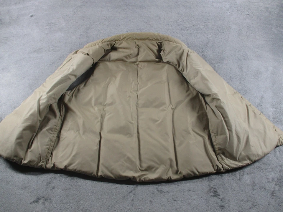 Chaleco acolchado Lands' End juvenil grande 14-16 plumón de ganso negro delantero a presión Foto 3 de 4