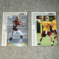 Panini Score 2012 Rookie 3 Cards Griffin (Redskins), Cousins, Benjamin (Browns)