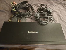IOGEAR GCS1644 4-Port DualView Dual-Link DVI KVMP Switch w/ Audio & Cables
