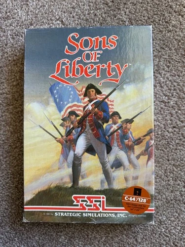 Sons of Liberty video game from SSI for Commodore 64 and 128