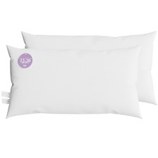 12x20 Lumbar Pillow Inserts - Set of 2 Down Alternative Boudoir Throw Pillows